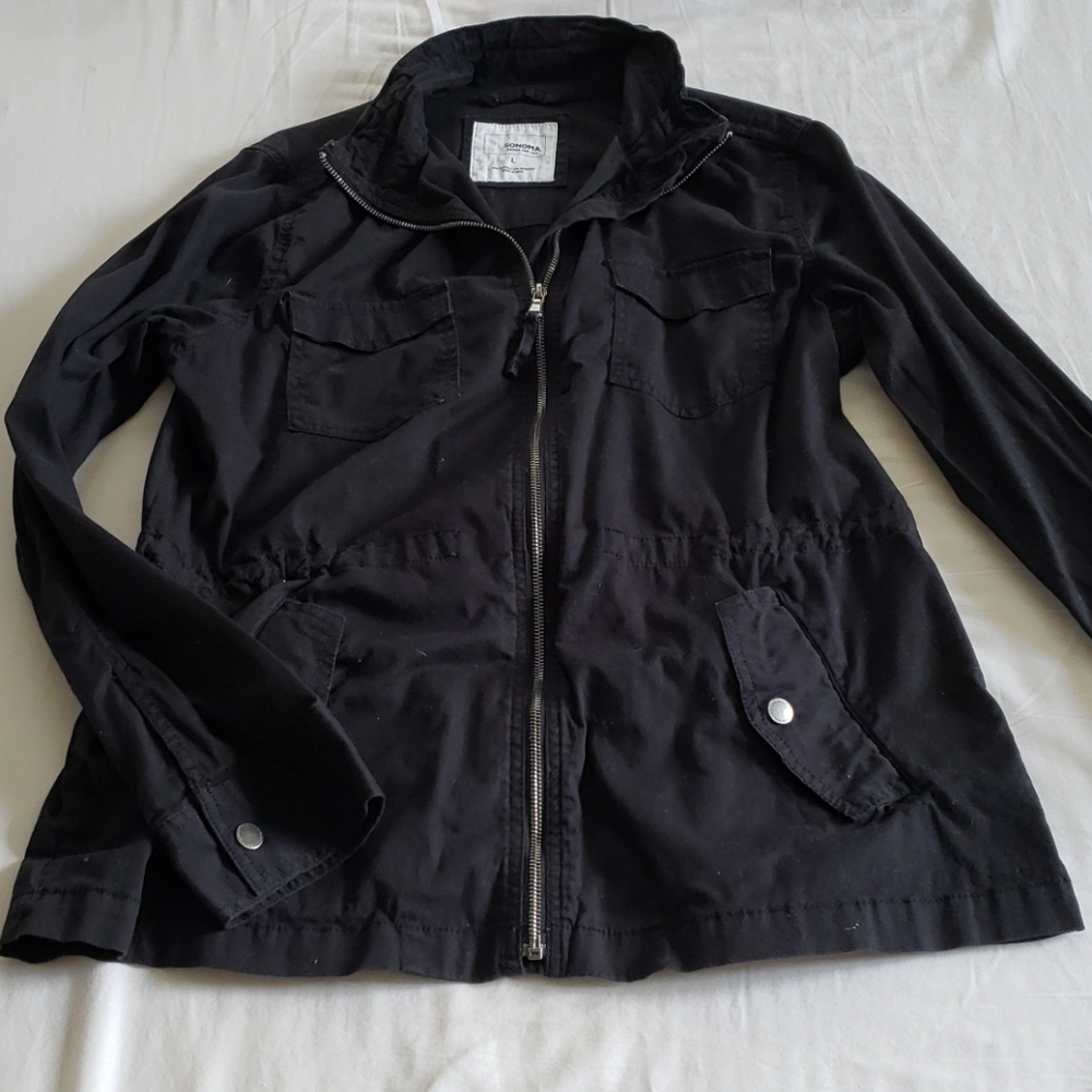 Black utility jacket